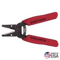 Klein Tools 11046 Wire Stripper, Wire Cutter, Made in USA, Stripping/Cutting Tool for 16-26 AWG Stranded, Compact Nose with Precision-ground Stripping Holes